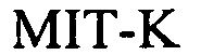 Trademark Logo MIT-K