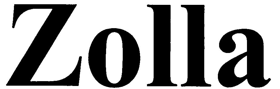Trademark Logo ZOLLA