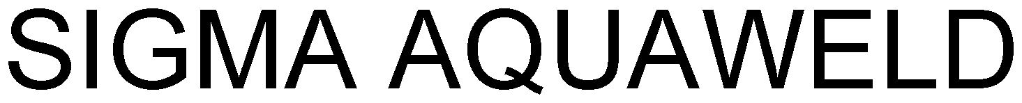 Trademark Logo SIGMA AQUAWELD