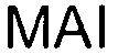 Trademark Logo MAI