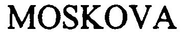 Trademark Logo MOSKOVA