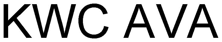 Trademark Logo KWC AVA
