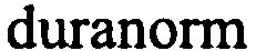 Trademark Logo DURANORM