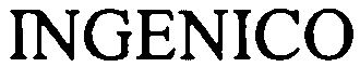 Trademark Logo INGENICO