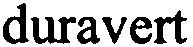 Trademark Logo DURAVERT