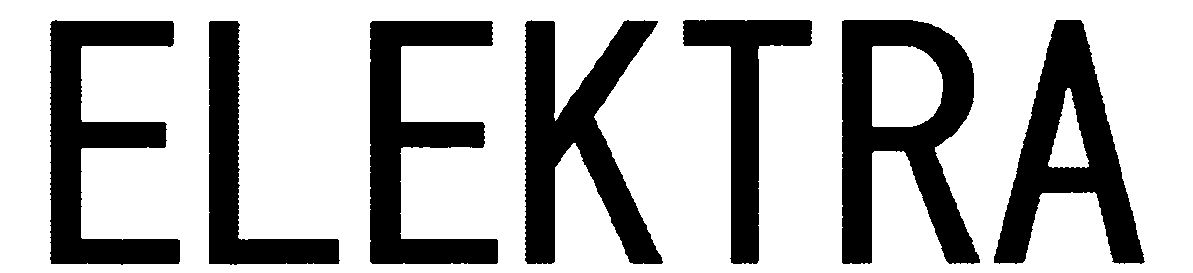 Trademark Logo ELEKTRA