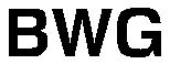 Trademark Logo BWG