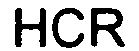 Trademark Logo HCR