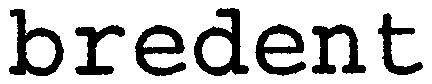 Trademark Logo BREDENT