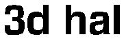 Trademark Logo 3D HAL