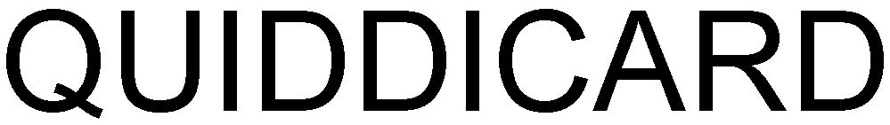 Trademark Logo QUIDDICARD