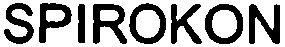 Trademark Logo SPIROKON