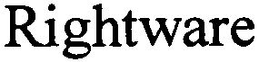 Trademark Logo RIGHTWARE