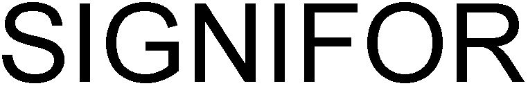 Trademark Logo SIGNIFOR