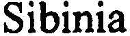 Trademark Logo SIBINIA