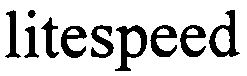 Trademark Logo LITESPEED