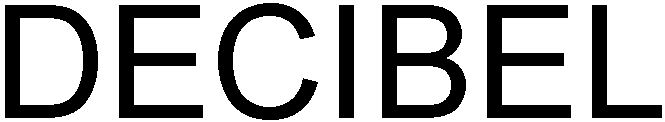 Trademark Logo DECIBEL