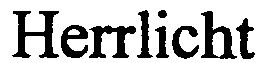 Trademark Logo HERRLICHT