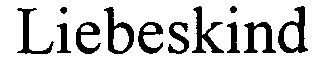 Trademark Logo LIEBESKIND