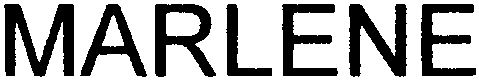 Trademark Logo MARLENE