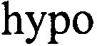 Trademark Logo HYPO