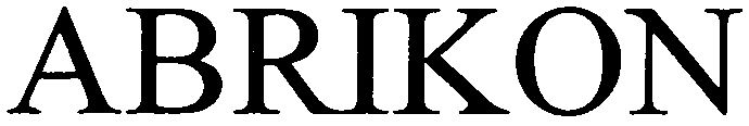 Trademark Logo ABRIKON