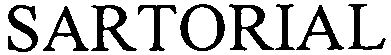 Trademark Logo SARTORIAL