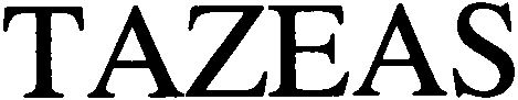 Trademark Logo TAZEAS