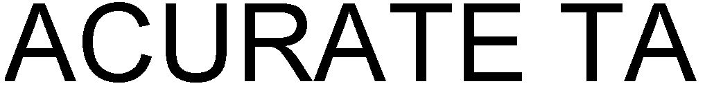 Trademark Logo ACURATE TA