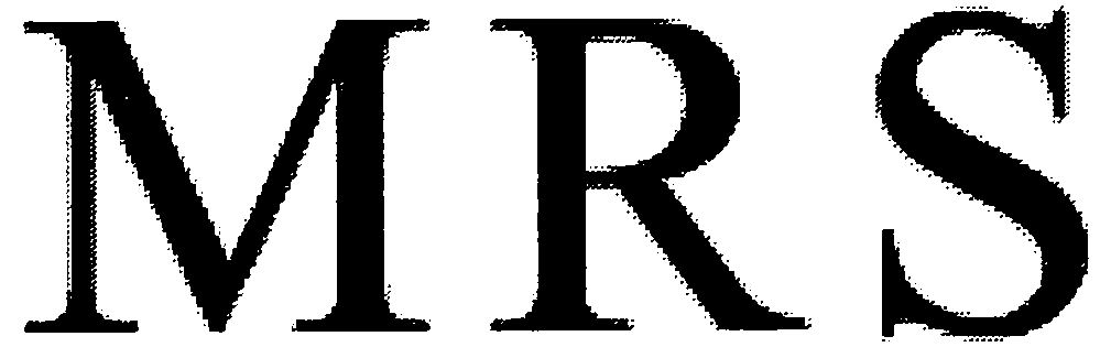 Trademark Logo MRS