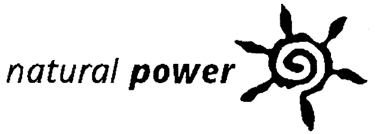 Trademark Logo NATURAL POWER