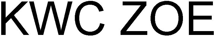 Trademark Logo KWC ZOE