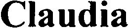 Trademark Logo CLAUDIA