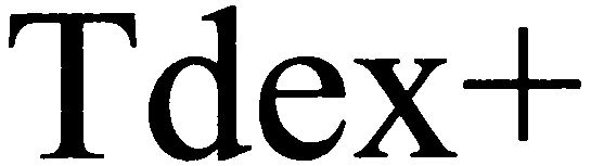 Trademark Logo TDEX+