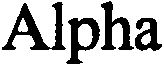 Trademark Logo ALPHA