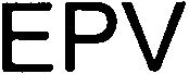 Trademark Logo EPV