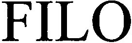 Trademark Logo FILO