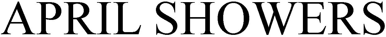 Trademark Logo APRIL SHOWERS