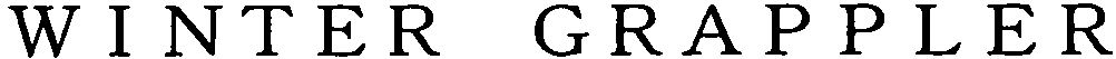 Trademark Logo WINTER GRAPPLER
