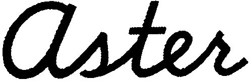 Trademark Logo ASTER