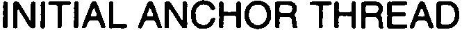 Trademark Logo INITIAL ANCHOR THREAD