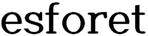 Trademark Logo ESFORET