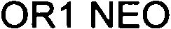 Trademark Logo OR1 NEO