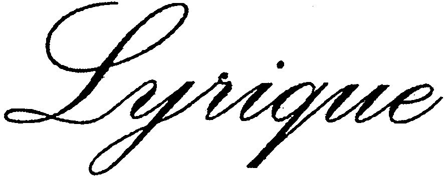 Trademark Logo LYRIQUE