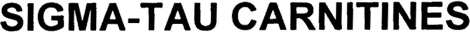 Trademark Logo SIGMA-TAU CARNITINES