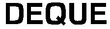 Trademark Logo DEQUE