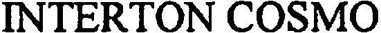 Trademark Logo INTERTON COSMO