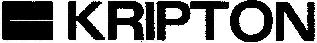 Trademark Logo KRIPTON