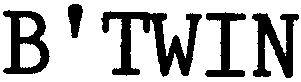 Trademark Logo B'TWIN