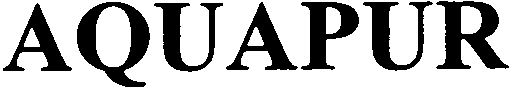 Trademark Logo AQUAPUR